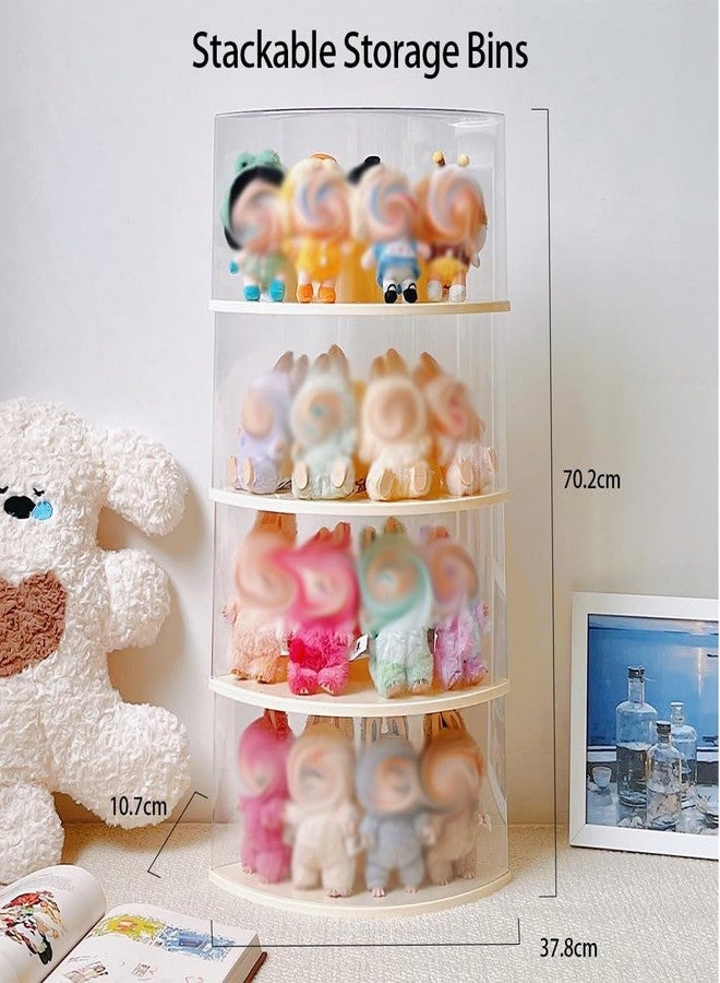 Lunarixel Plush Blind Doll Clear Display Case,Stackable Storage Bins,Dust and Moisture Proof(No Doll) - Image 4